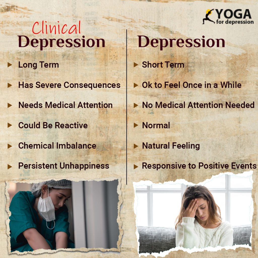 Clinical depression vs depression